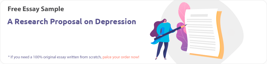 Free «A Research Proposal on Depression» Essay Sample